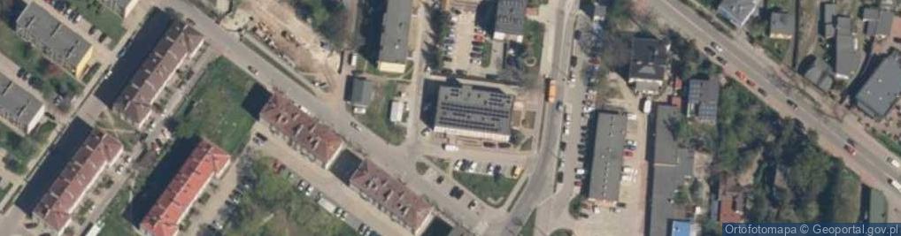 Zdjęcie satelitarne Gminny Publiczny Zespół Opieki Zdrowotnej w Łasku