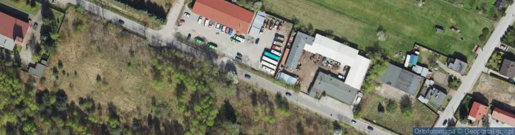 Zdjęcie satelitarne Gminny Zakład Komunalny z Siedzibą w Dąbrówce Wielkiej K Zgierza