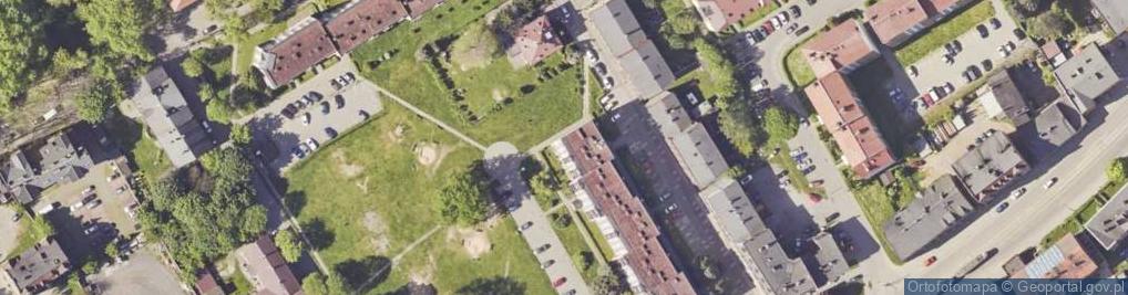 Zdjęcie satelitarne Górnicza Spółdzielnia Mieszkaniowa Barbórka w Zabrzu