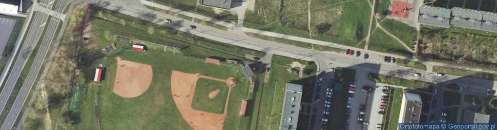Zdjęcie satelitarne Górnośląski Okręgowy Związek Baseballa i Softballa w Jastrzębiu Zdroju