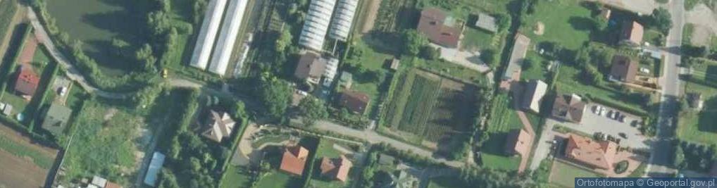 Zdjęcie satelitarne Gospodarstwo Ogrodnicze MGR Monika Dudek Nowodworze 68 33 112 Tarnowiec