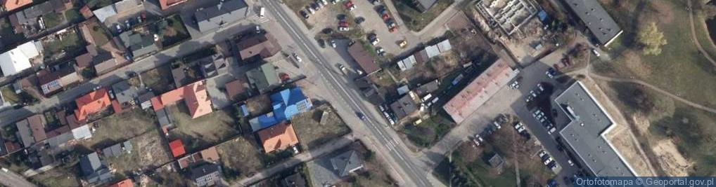 Zdjęcie satelitarne Handel Detal Hurt Okrężny Artyk Spoż Przem Budow