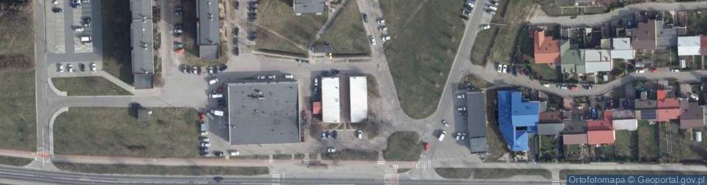 Zdjęcie satelitarne Handel Detaliczny Okrężny Art Spożywczymi Przemysłowymi