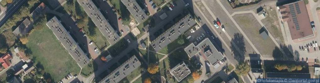 Zdjęcie satelitarne Handel Hurt Detal Art Spożywczo Przemysłowymi