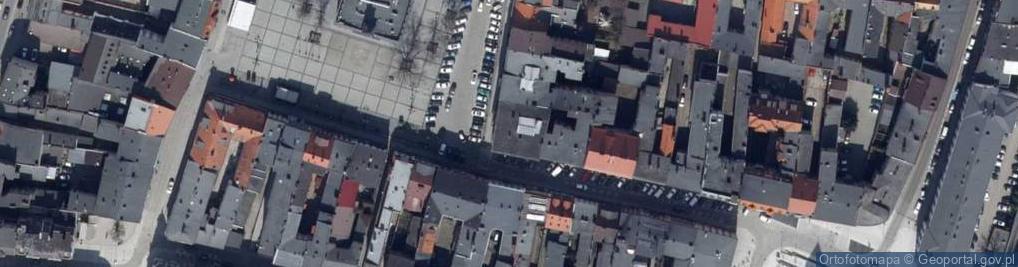 Zdjęcie satelitarne Handel Okrężny Art Spoż i Przem Poch Kraj i Zagr Rożno
