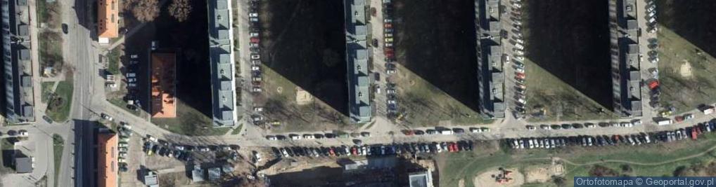 Zdjęcie satelitarne Handel Okrężny i Detaliczny Padure Iwona Grubizny Ryszard