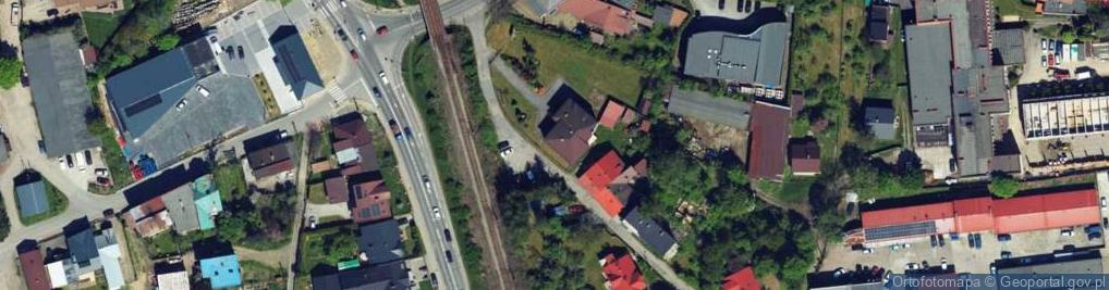 Zdjęcie satelitarne Hańderek Marek Chanti Żywiecki Zakład Skórzany F H U HM Stone Ma