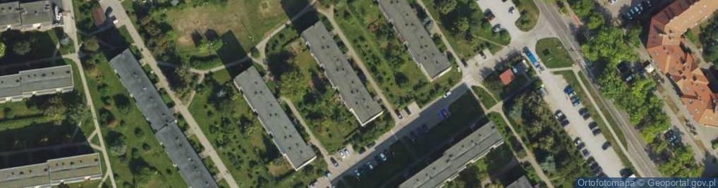 Zdjęcie satelitarne Handlowo Usługowa