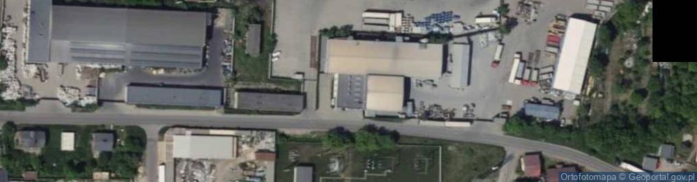 Zdjęcie satelitarne Hermex. Przedsiębiorstwo obrotu surowcami wtórnymi