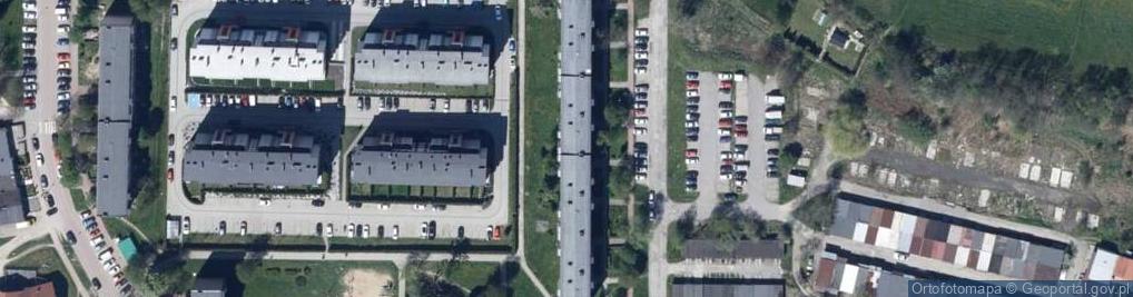 Zdjęcie satelitarne Hurtownia Materiałów Tapicerskich Sprzedaż Mebli Tapicerowanych