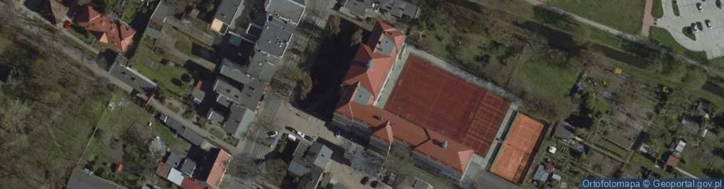 Zdjęcie satelitarne i Liceum Ogólnokształcące im Oskara Kolberga w Kościanie