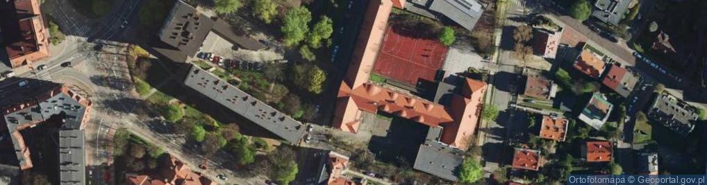 Zdjęcie satelitarne II Liceum Ogolnokształcące im Marii Konopnickiej