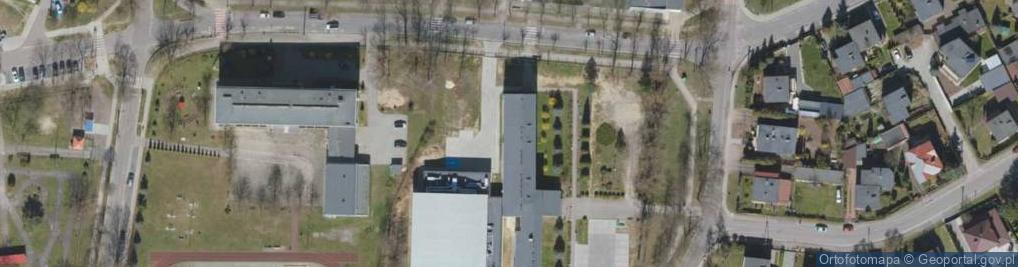 Zdjęcie satelitarne II Liceum Ogólnokształcące im Stefana Żeromskiego w Tomaszowie Maz