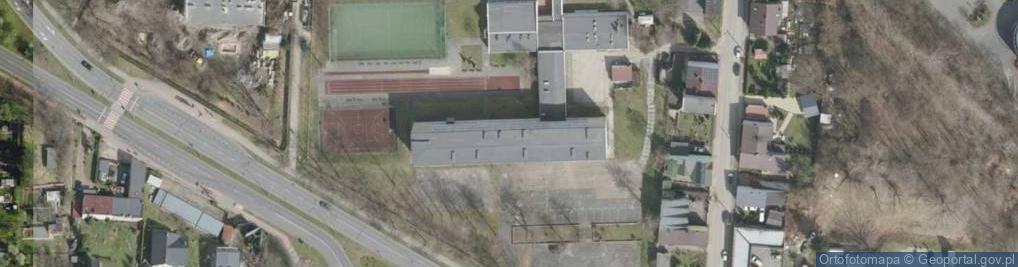 Zdjęcie satelitarne II Liceum Ogólnokształcące im Stefana Żeromskiego