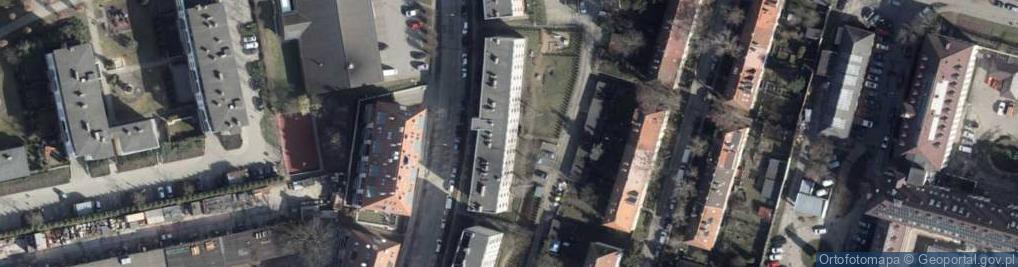 Zdjęcie satelitarne Import-Eksport, Handel Art.Spoż., Przem., Transpółka Ciężarowy Wachowski Jerzy