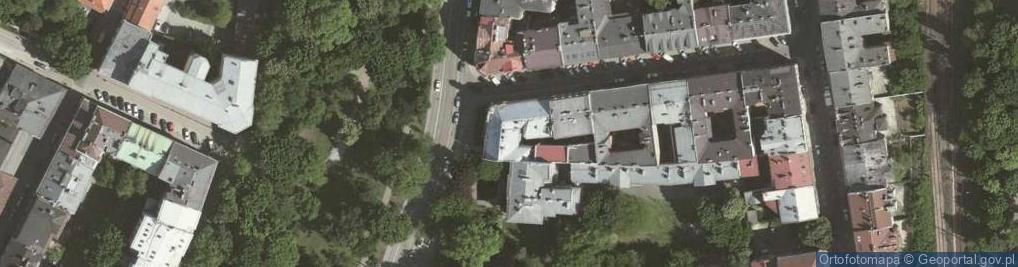 Zdjęcie satelitarne Instytut Ekspertyz Sądowych im Prof Dra Jana Sehna w Krakowie