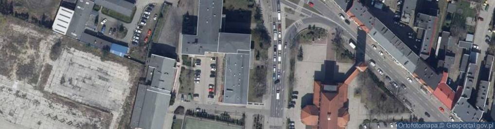 Zdjęcie satelitarne IV Liceum Ogólnokształcące im Fryderyka Chopina w Ostrowie Wielkopolskim