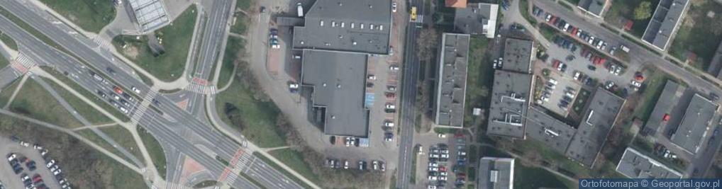 Zdjęcie satelitarne Jacht Klub Zagłębia Miedziowego Chalkos w Lubinie