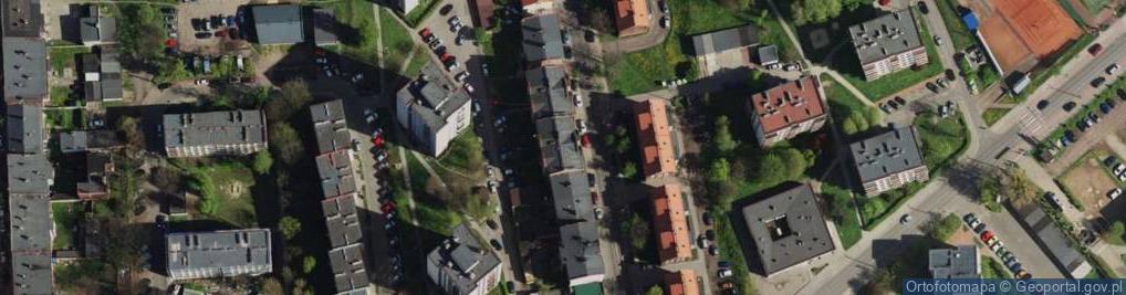 Zdjęcie satelitarne Jarosz Małgorzata Przedsiębiorstwo Wielobranżowe Kontur Skrót:P.w.Kontur