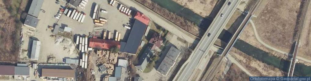 Zdjęcie satelitarne Jasielski Klub Motorowy i Ratownictwa Drogowego w Jaśle