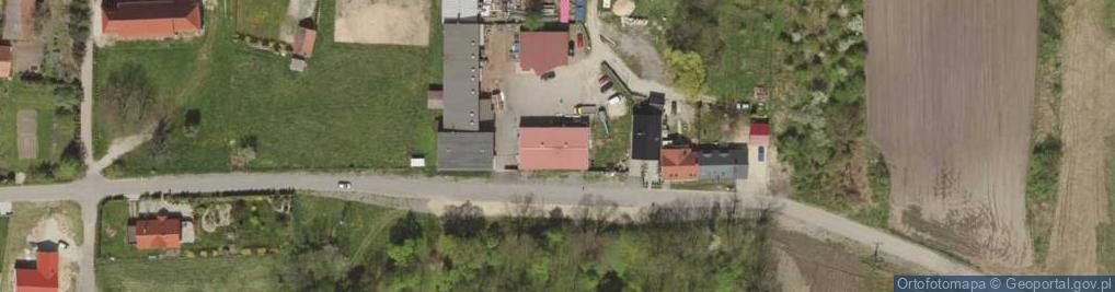Zdjęcie satelitarne Justyna Mrozińska Przedsiębiorstwo Produkcyjno-Handlowo- Usługowe Justyna