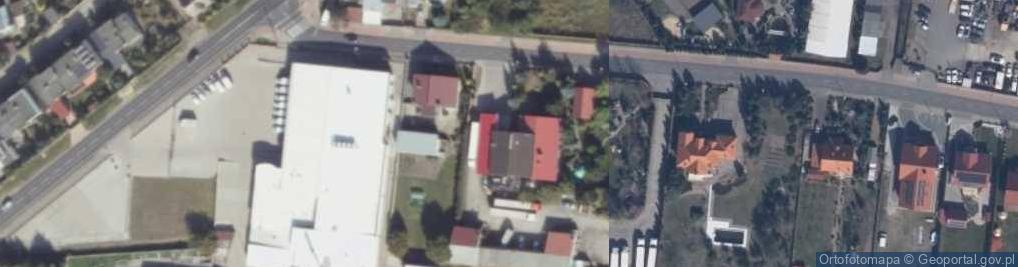 Zdjęcie satelitarne Justyna Wojtyczka Przedsiębiorstwo Produkcyjno-Handlowo-Usługowe Rubin