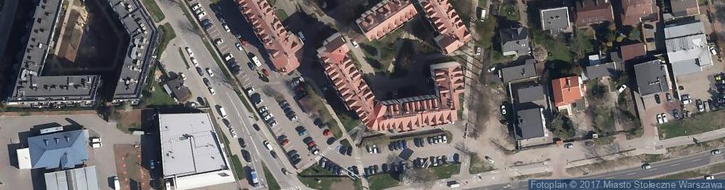 Zdjęcie satelitarne Kancelria Prwanicza B w D Sanowski B Śniegocki D Śliwiński w
