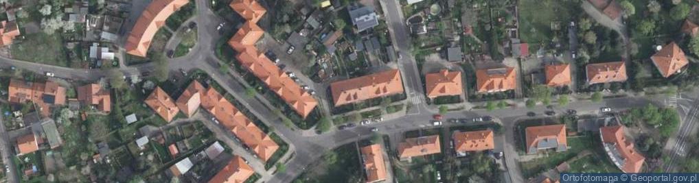 Zdjęcie satelitarne Kiosk Przemysłowy Mirosław Kołodziejczyk Agnieszka Cygan