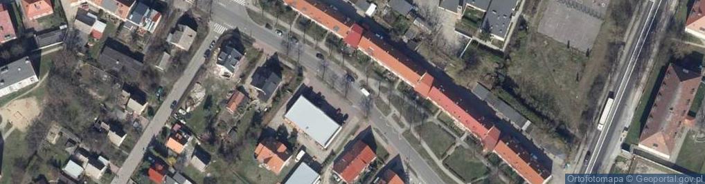Zdjęcie satelitarne Kiosk Ruchu Artykuły Przemysłowe Bożena Janusz