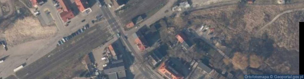 Zdjęcie satelitarne Kiosk Spożywczo - Rybny - Grażyna Gawłowska