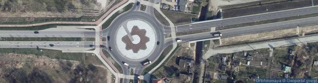 Zdjęcie satelitarne Kolbek Bud-Plan