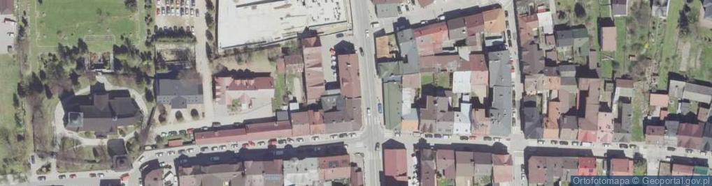 Zdjęcie satelitarne Komenda Powiatowa Państwowej Straży Pożarnej w Nowym Targu
