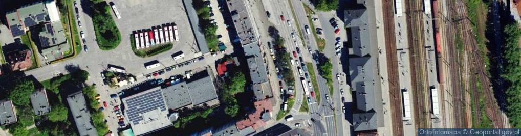 Zdjęcie satelitarne Komornik Sądowy przy Sądzie Rejonowym w Bielsku Bialej Ireneusz Janoszek Kancelaria Komornicza w Bielsku Białej