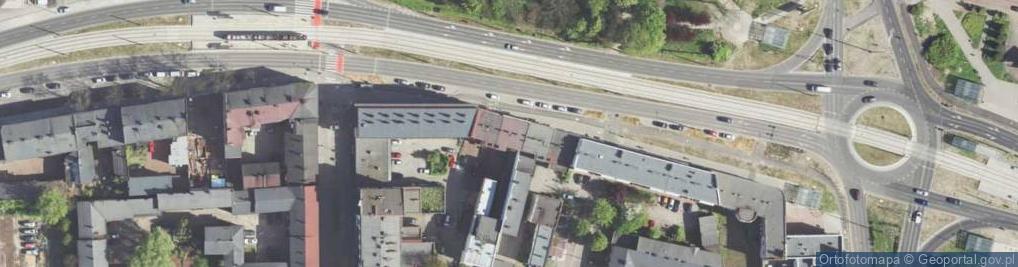 Zdjęcie satelitarne Komornik Sądowy przy Sądzie Rejonowym w Dąbrowie Górniczej Jan Gajdzica Kancelaria Komornicza