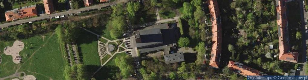 Zdjęcie satelitarne Kościół Chrystusowy w Rzeczpospolitej Polskiej Społeczność Chrześcijańska we Wrocławiu