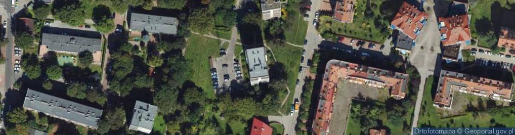 Zdjęcie satelitarne Krakowska Oficyna Naukowa Tekst