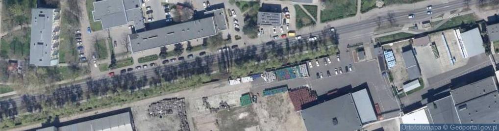 Zdjęcie satelitarne Kujawskie Zakłady Przemysłu Owocowo-Warzywnego Włocławek