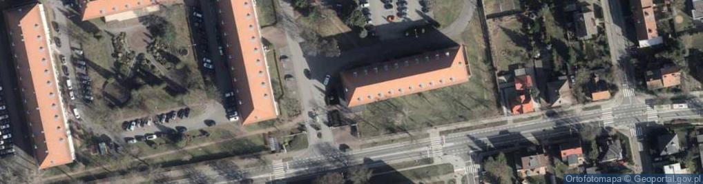 Zdjęcie satelitarne Kwatera Główna Wielonarodowego Korpusu Północno Wschodniego w Szczecinie