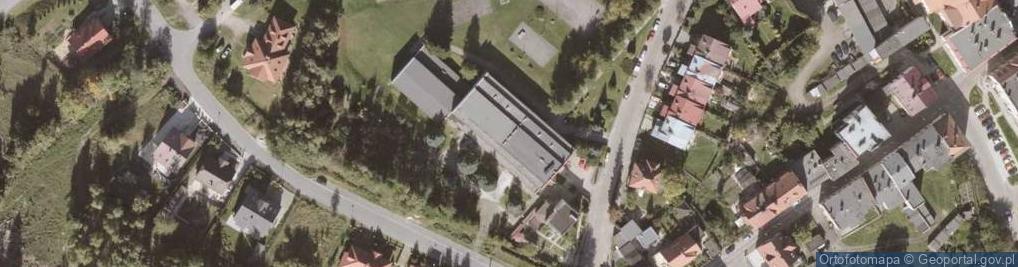 Zdjęcie satelitarne Liceum Ogólnokształcące Mistrzostwa Sportowego w Dusznikach-Zdro