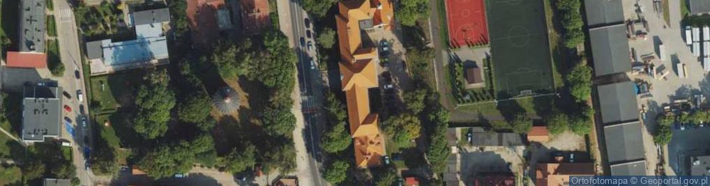 Zdjęcie satelitarne Liceum Ogólnokształcące nr i im J Bażyńskiego w Ostródzie