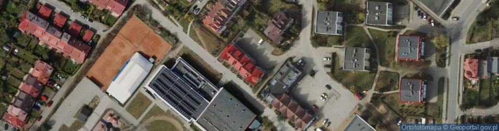 Zdjęcie satelitarne Lokatorsko Własnościowa Spółdzielnia Mieszkaniowa Osowa w Gdańsku Osowie