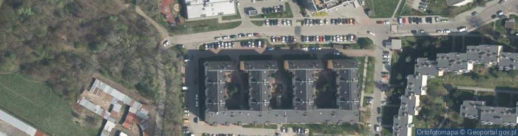 Zdjęcie satelitarne Magdalena Kubarycz Hoszowska Indywidualna Praktyka Lekarska