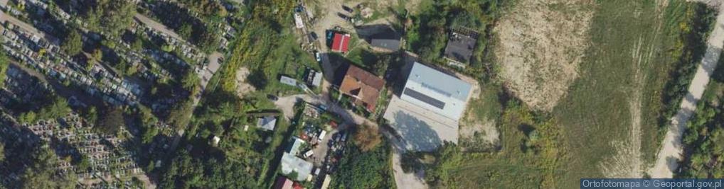 Zdjęcie satelitarne Mak składnica makulatury i niszczenie dokumentów