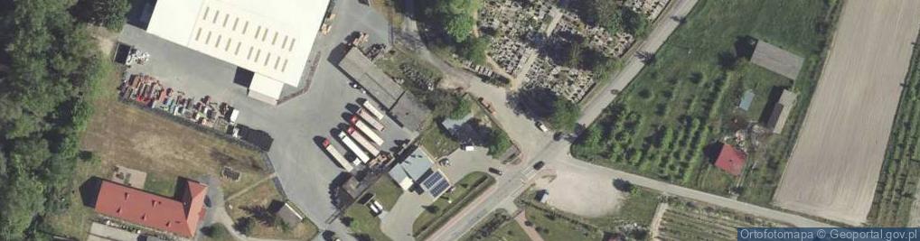 Zdjęcie satelitarne Małgorzata Galek Przedsiębiorstwo Handlowo-Usługowe