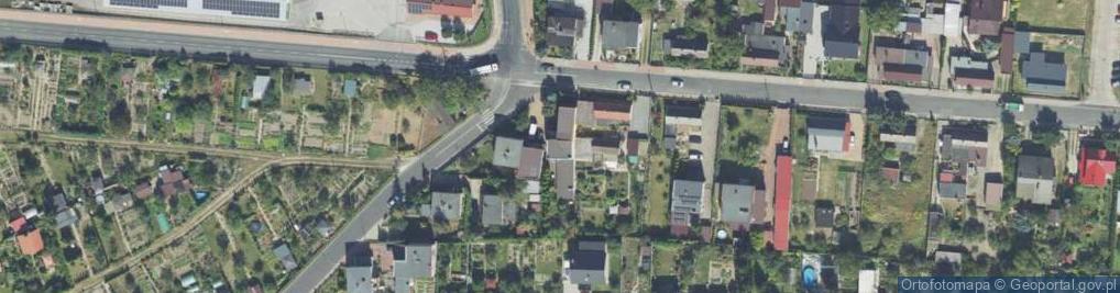 Zdjęcie satelitarne Marek Komorowski Przedsiębiorstwo Produkcyjno Usługowo Handlowe R E A L