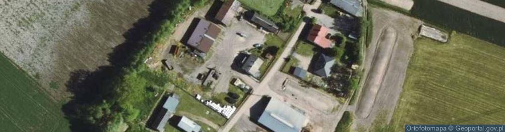 Zdjęcie satelitarne Marzena Pszczółkowska Usługi Rolnicze
