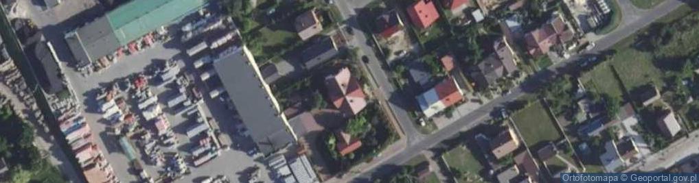 Zdjęcie satelitarne Materiały Budowlane Aw Wesołek