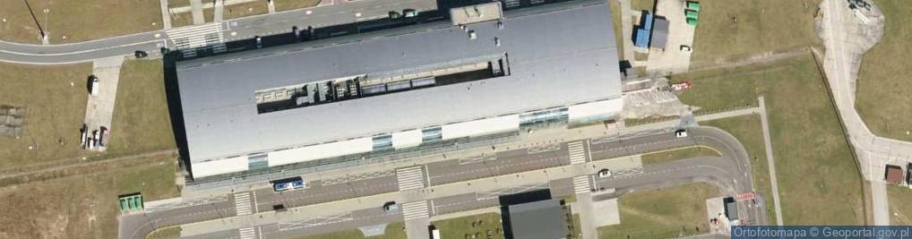 Zdjęcie satelitarne Mazowiecki Port Lotniczy Warszawa Modlin