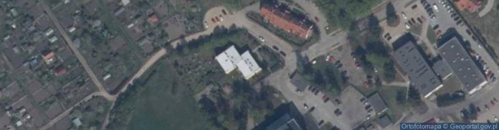 Zdjęcie satelitarne Mazurskie Centrum Zdrowia Szpital Powiatowy w Węgorzewie Publiczny Zakład Opieki Zdrowotnej