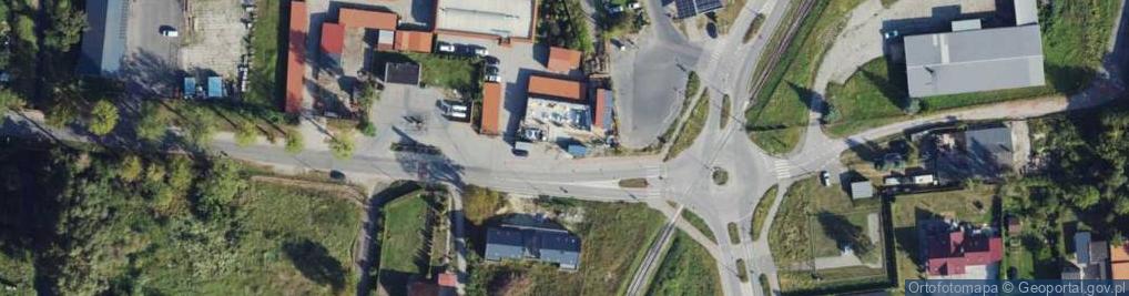 Zdjęcie satelitarne Mechanika Pojazdowa Handel Obwoźny Art Przemysłowymi